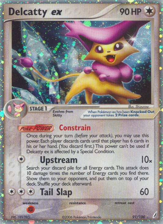 Delcatty ex 2006 EX Crystal Guardians EX Crystal Guardians #91/100 Casi Nuevo