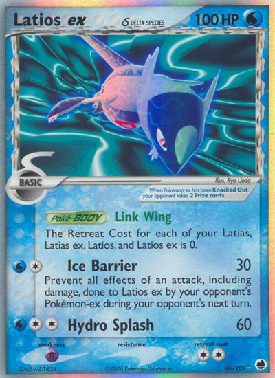 Latios ex 2006 EX Dragon Frontiers EX Dragon Frontiers #96/101 Lightly Played