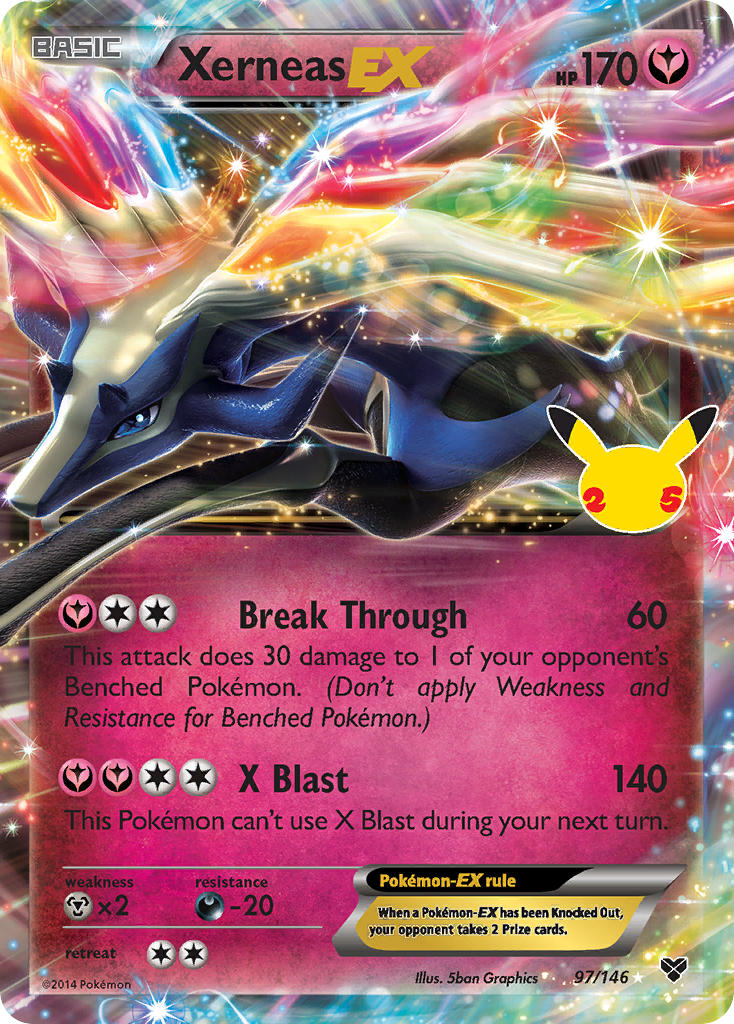 Xerneas EX 2021 Célébrations Célébrations #97/146 Quasi neuf