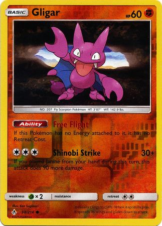 Gligar 2019 Unbroken Bonds Unbroken Bonds #98/214 Near Mint