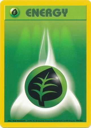 Grass Energy 1999 Base Set Unlimited #99/102 Trading Card Heavily Played