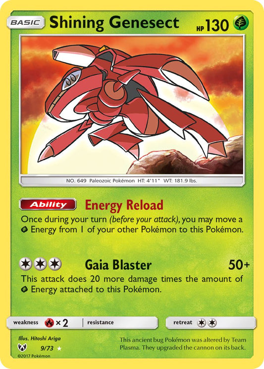 Shining Genesect 2017 Shining Legends Shining Legends #9/73 Casi Nuevo