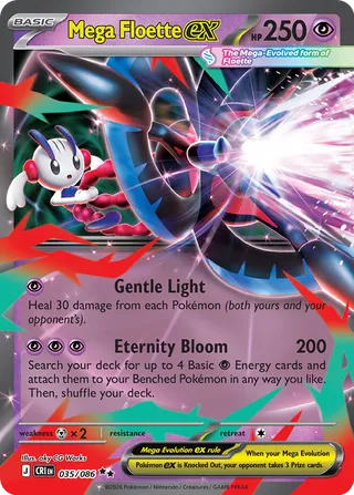 Mega Floette ex #035/086 Chaos Rising Casi Nuevo