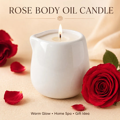 1PC Luxury Massage Oil Candle – Scented Aromatherapy Candle for Relaxation & Skin Moisturizing, Body Oil Candle for Spa & Self-Care