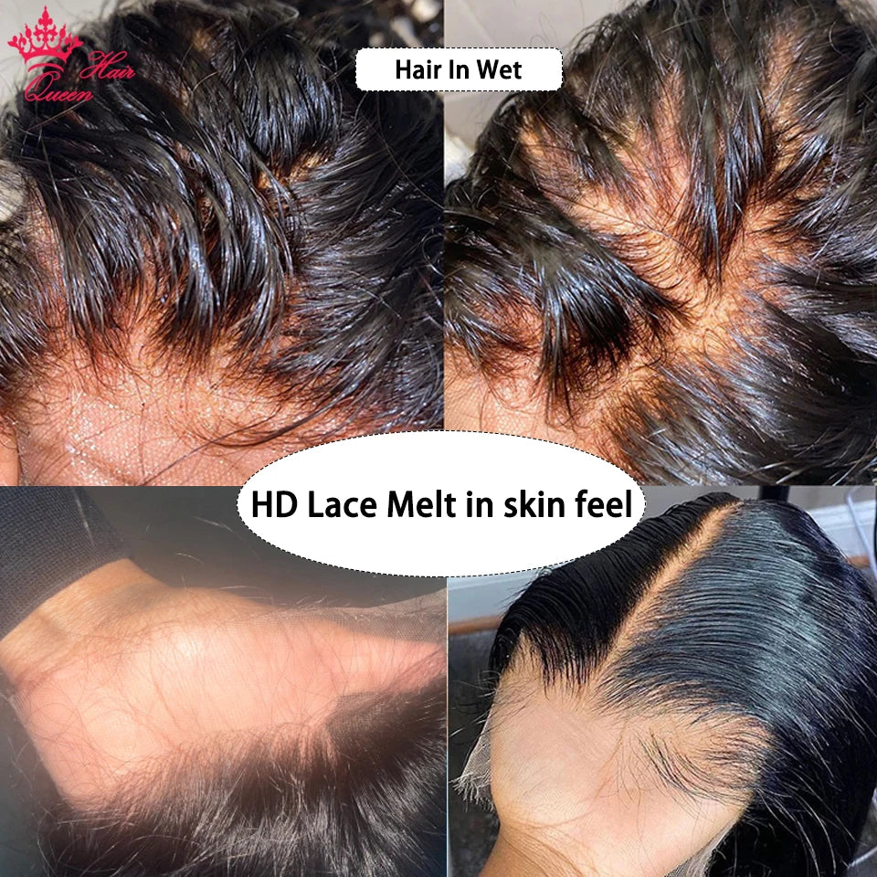 Frontal y cierre de encaje invisible HD de cabello humano virgen con ondas o liso – 13x6, 13x4, 7x7, 6x6, 5x5, 4x6 y 4x4