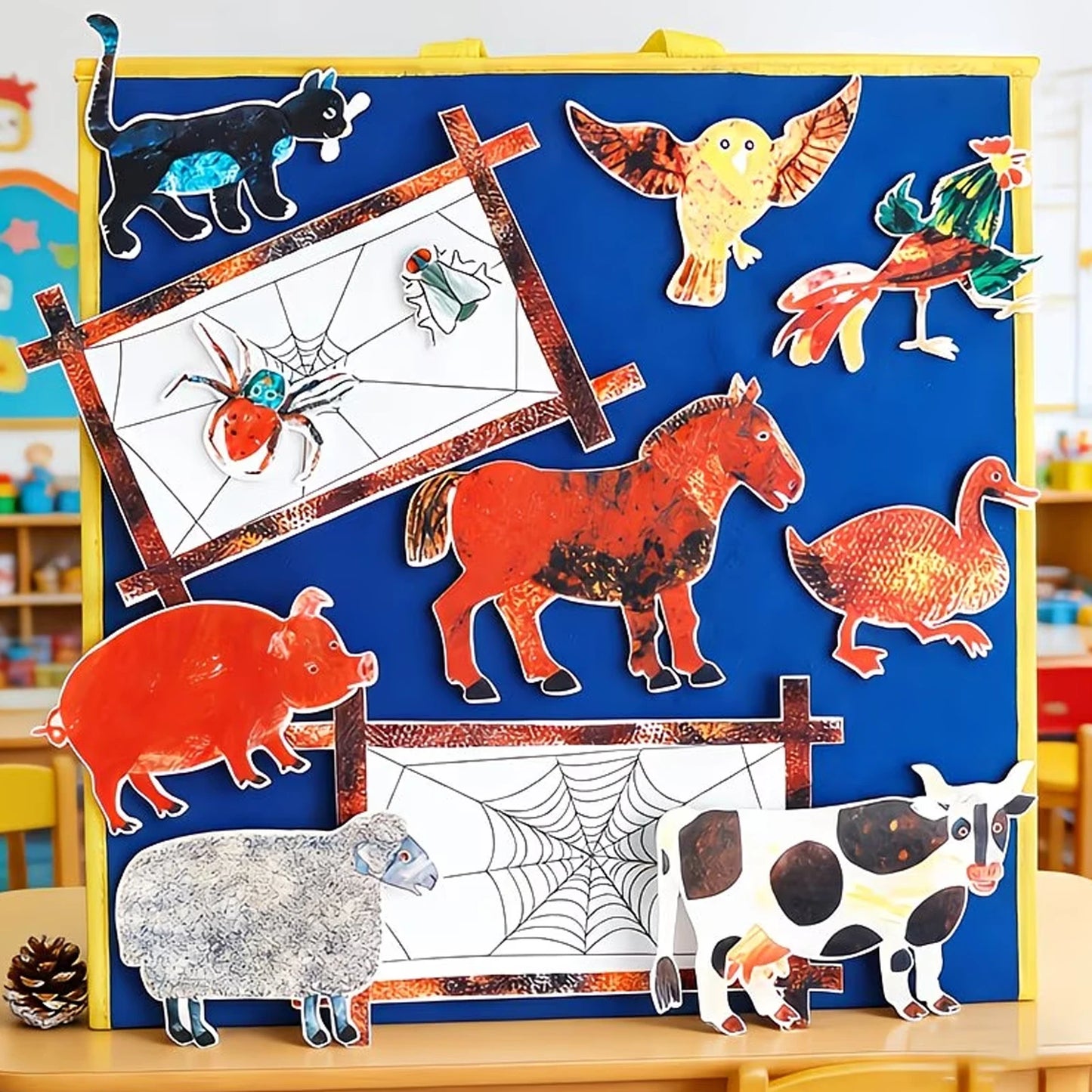 Busy Spider Felt Story Set – Interactive Reading Game & Early Learning Educational Toy for Preschool Kids