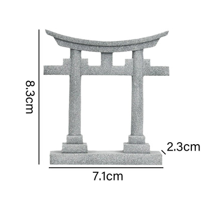 Japanese Torii Gate Aquarium Ornament – Shrine-Style Landscape Figurine for Fish Tanks, Decorative Hideout Cave & Aquascape Decor