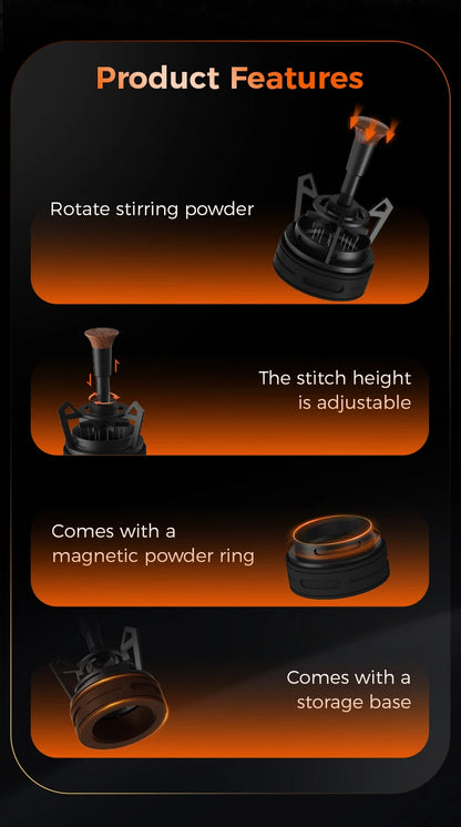 IKAPE V3 Herramienta WDT para Espresso – Agitador de café giratorio con embudo dosificador y soporte, Herramienta de distribución de espresso para baristas, Posos de café y accesorios para cafetería casera