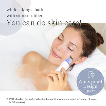 ANLAN Limpiador Facial Ultrasónico – Limpiador de Poros Profundo con Peeling Ultrasónico, Dispositivo LED Rojo y Azul para Lifting Facial (Resistente al Agua IPX7)