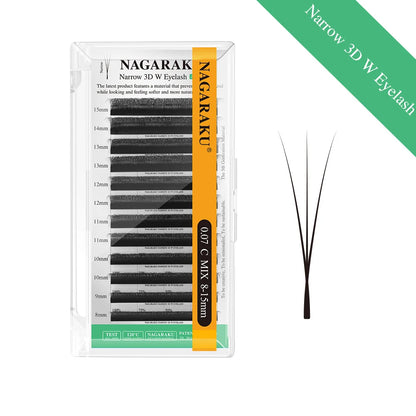 NAGARAKU V Shape Premade Eyelash Extensions – 2D/3D/4D/5D W Volume Fans for Natural Soft Fluffy Volume Lash Look