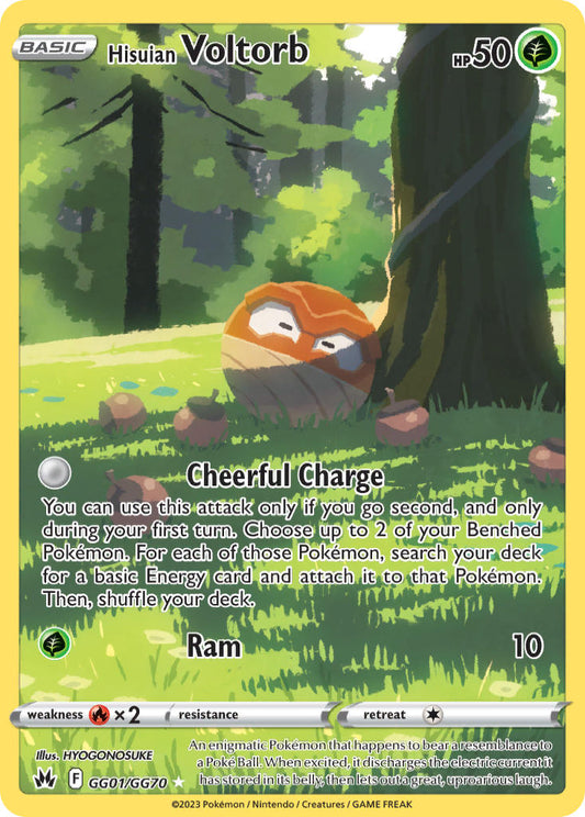 Voltorb de Hisui Cenit Regio 2023 Cenit Regio #GG01/GG70 Casi Nuevo