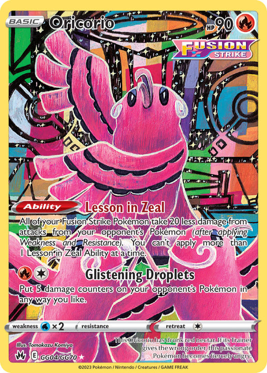 Oricorio 2023 Cenit Supremo Cenit Supremo #GG04/GG70 Casi Nuevo