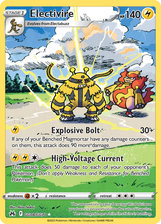 Electivire #GG08/GG70 Cenit Supremo 2023 Casi Perfecto