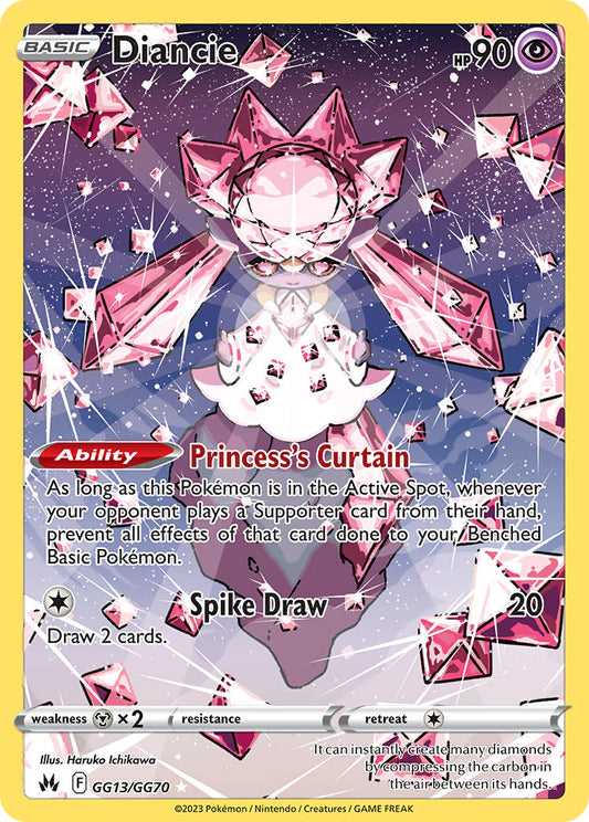 Diancie #GG13/GG70 Cenit Supremo 2023 Casi Nueva