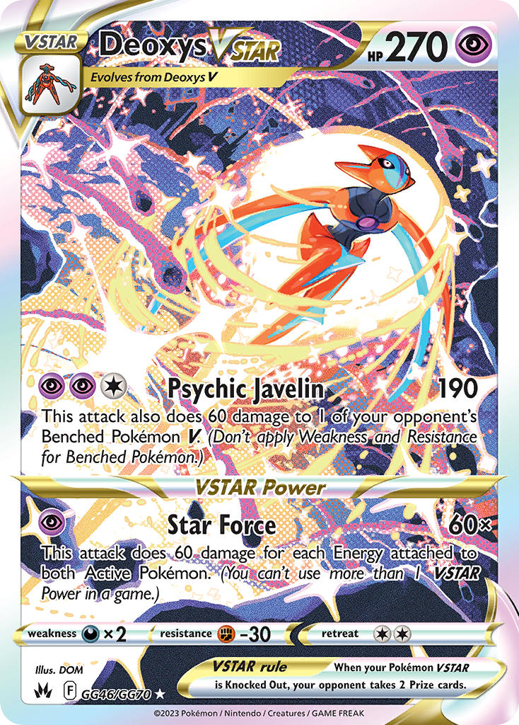 Deoxys VSTAR 2023 Crown Zenith Crown Zenith #GG46/GG70 Near Mint
