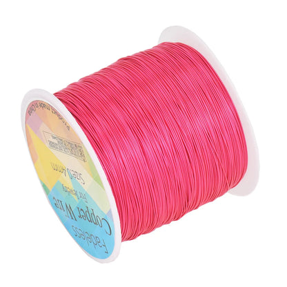 Alambre de Cobre para Joyería Resistente al Deslustre (0.3mm, 0.4mm y 0.5mm) – Alambre para Cuentas de Manualidades para Fabricación de Joyas y Artesanías DIY