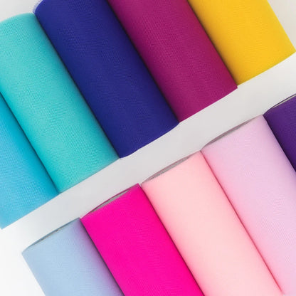 25-Yard Tulle Fabric Roll – 15cm Organza Ribbon for Weddings, Baby Showers, Crafts & Party Decorations