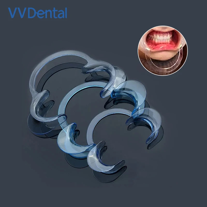 Juego de 5 retractores dentales en forma de C – Abrebocas para blanqueamiento dental, ortodoncia y cuidado bucal