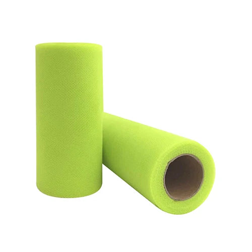 25-Yard Tulle Fabric Roll – 15cm Organza Ribbon for Weddings, Baby Showers, Crafts & Party Decorations