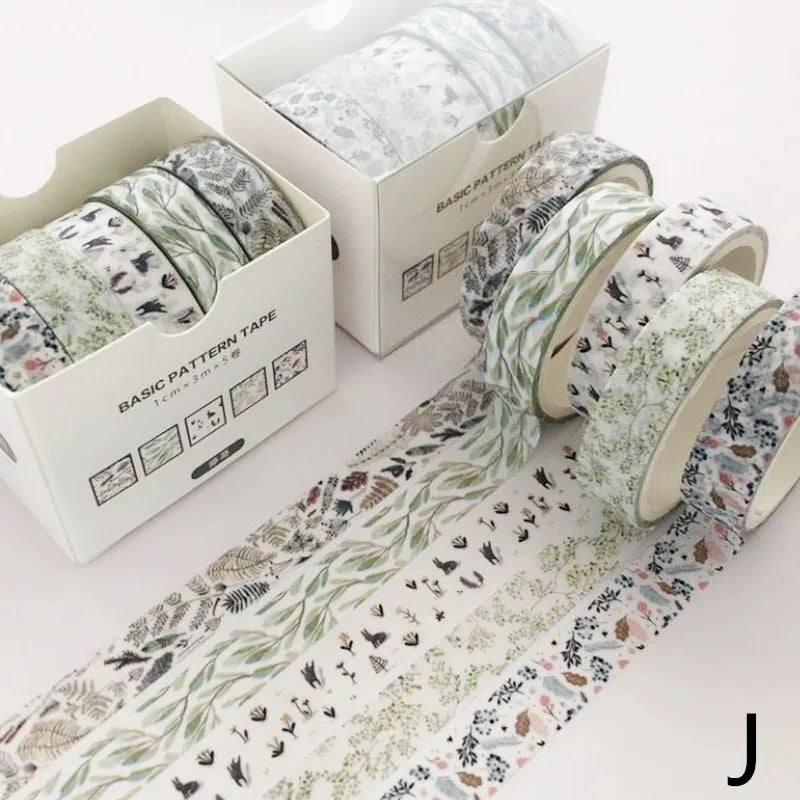 5PCS Moon & Star Washi Tape Set – Starry Night Decorative Adhesive Tape for Scrapbooking, Journaling, Diary & Stationery DIY Crafts