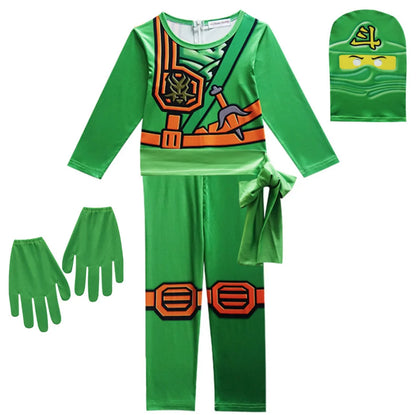 Ninja Cosplay Costume – Anime Carnival Outfit for Boys (Ages 4–10), Fantasy Dress-Up Suit for Halloween & Party