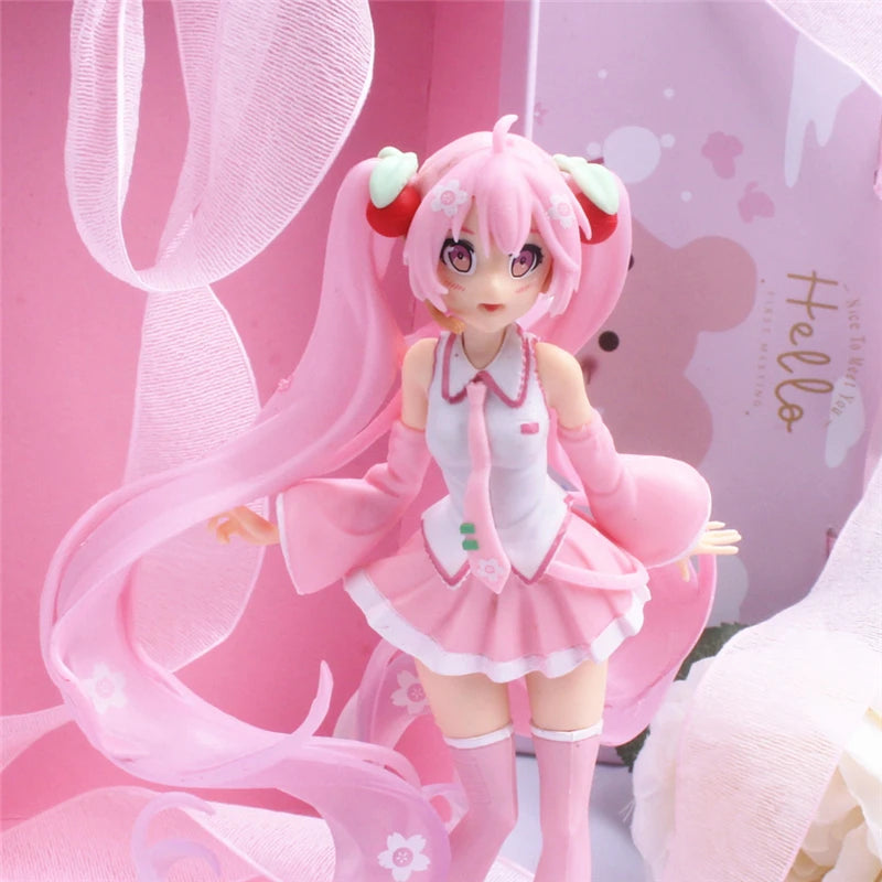 Hatsune Miku Anime Figure – Virtual Singer Manga Statue Figurine Model Toy for Desk Decoration, Cake Topper & Gift