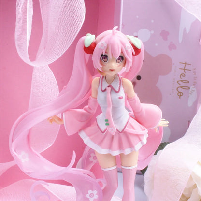 Hatsune Miku Anime Figure – Virtual Singer Manga Statue Figurine Model Toy for Desk Decoration, Cake Topper & Gift