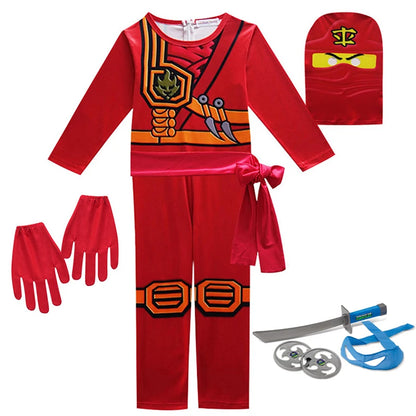 Ninja Cosplay Costume – Anime Carnival Outfit for Boys (Ages 4–10), Fantasy Dress-Up Suit for Halloween & Party