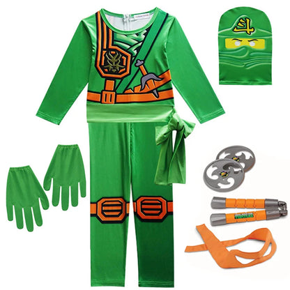 Ninja Cosplay Costume – Anime Carnival Outfit for Boys (Ages 4–10), Fantasy Dress-Up Suit for Halloween & Party