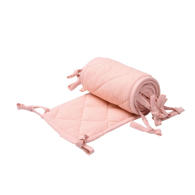 Protège-barreaux de lit en coton – Protection douce anti-morsure pour clôture de lit de bébé et barrière de sécurité