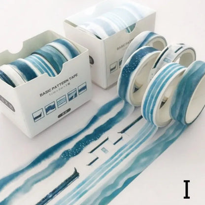5PCS Moon & Star Washi Tape Set – Starry Night Decorative Adhesive Tape for Scrapbooking, Journaling, Diary & Stationery DIY Crafts