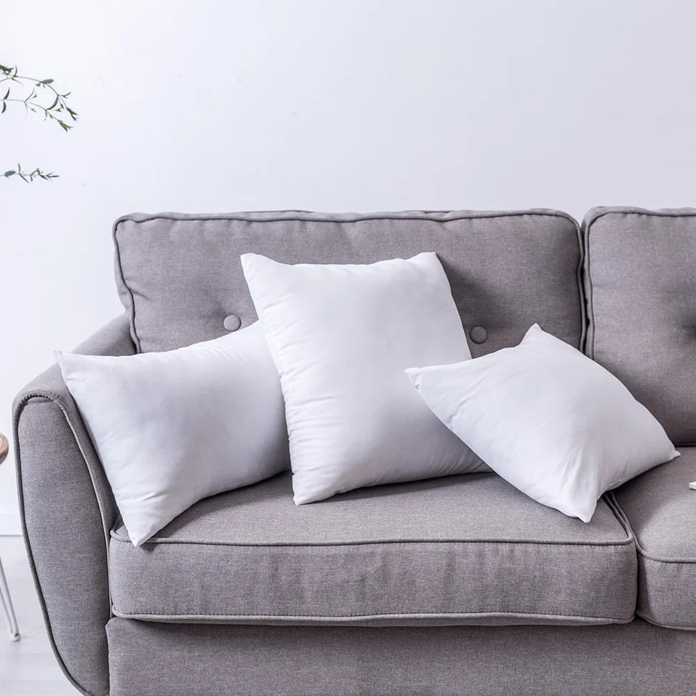 Relleno prémium blanco para cojín decorativo - Suave relleno con efecto rebote para sofá, cama, silla y coche (varios tamaños)