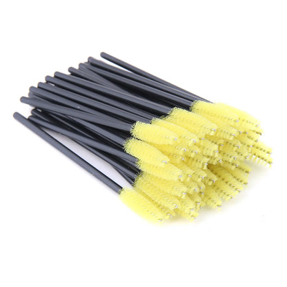 5/50 brosses à cils – Brosses à mascara jetables, outils d'extension de faux cils, brosses applicateurs de type goupillon pour le maquillage, la beauté et les cosmétiques