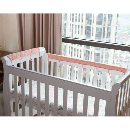 Protège-barreaux de lit en coton – Protection douce anti-morsure pour clôture de lit de bébé et barrière de sécurité