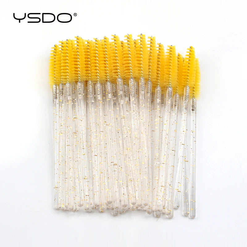 5/50 brosses à cils – Brosses à mascara jetables, outils d'extension de faux cils, brosses applicateurs de type goupillon pour le maquillage, la beauté et les cosmétiques