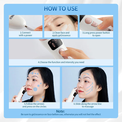 Mini HIFU Facial Lifting Device – Ultrasonic RF EMS Skin Tightening & Anti-Wrinkle Massager for Home Use