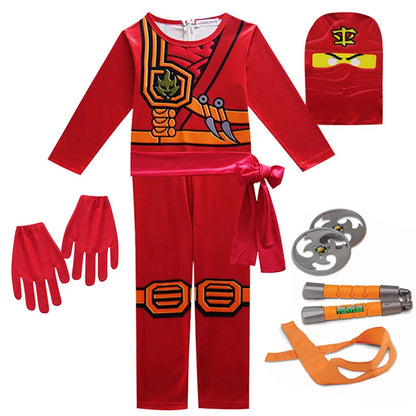 Ninja Cosplay Costume – Anime Carnival Outfit for Boys (Ages 4–10), Fantasy Dress-Up Suit for Halloween & Party
