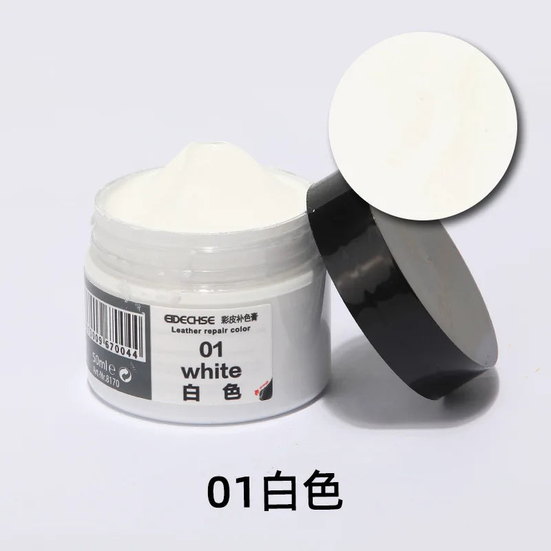Leather Repair Kit for Car Seats & Furniture – Liquid Leather Recoloring Balm for Scratches, Cracks, Tears & Restoration