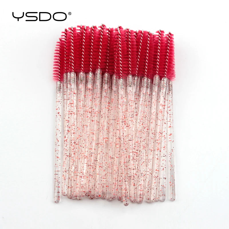 5/50 brosses à cils – Brosses à mascara jetables, outils d'extension de faux cils, brosses applicateurs de type goupillon pour le maquillage, la beauté et les cosmétiques
