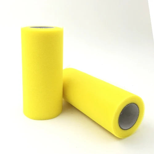25-Yard Tulle Fabric Roll – 15cm Organza Ribbon for Weddings, Baby Showers, Crafts & Party Decorations