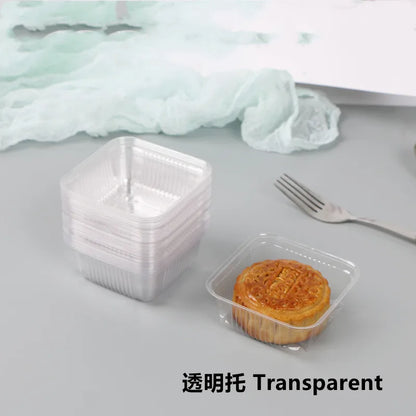 LBSISI Life 100 bolsas para galletas de luna – Bolsas de plástico transparentes para empaques de regalo caseros para festivales, galletas y crujientes de yema de huevo