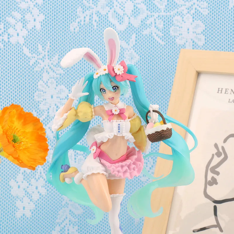 Hatsune Miku Anime Figure – Virtual Singer Manga Statue Figurine Model Toy for Desk Decoration, Cake Topper & Gift