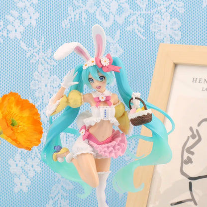 Hatsune Miku Anime Figure – Virtual Singer Manga Statue Figurine Model Toy for Desk Decoration, Cake Topper & Gift