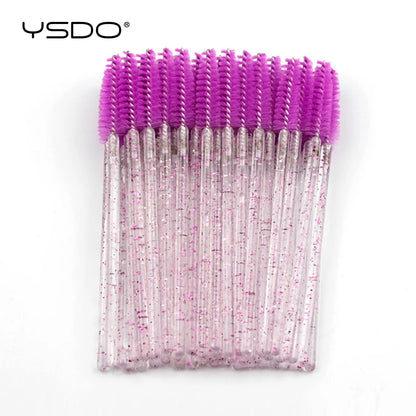 5/50 brosses à cils – Brosses à mascara jetables, outils d'extension de faux cils, brosses applicateurs de type goupillon pour le maquillage, la beauté et les cosmétiques
