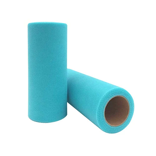 25-Yard Tulle Fabric Roll – 15cm Organza Ribbon for Weddings, Baby Showers, Crafts & Party Decorations