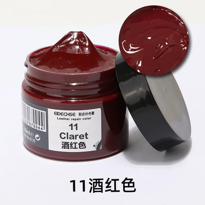 Leather Repair Kit for Car Seats & Furniture – Liquid Leather Recoloring Balm for Scratches, Cracks, Tears & Restoration