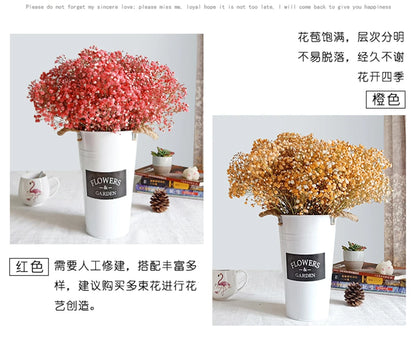Flores de Paniculata Secas Naturales de 40-50cm – Ramo de Gypsophila Paniculata para Decoración de Bodas, Regalos y Decoración Floral del Hogar