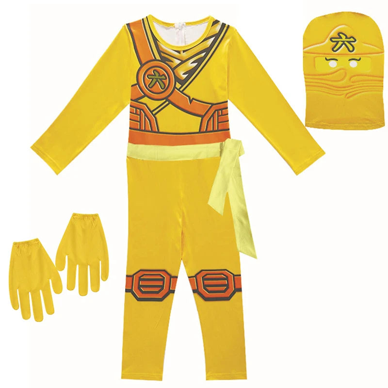 Ninja Cosplay Costume – Anime Carnival Outfit for Boys (Ages 4–10), Fantasy Dress-Up Suit for Halloween & Party