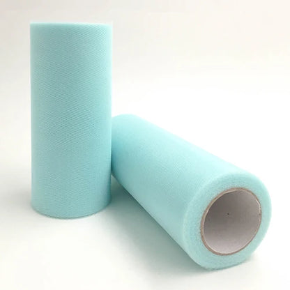 25-Yard Tulle Fabric Roll – 15cm Organza Ribbon for Weddings, Baby Showers, Crafts & Party Decorations