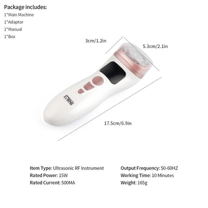 Mini HIFU Facial Lifting Device – Ultrasonic RF EMS Skin Tightening & Anti-Wrinkle Massager for Home Use